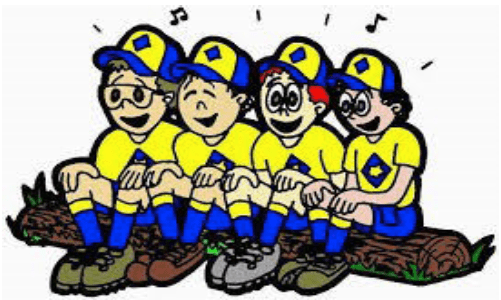 Cub Scouts singing