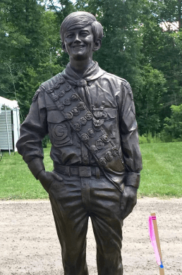 Stephen Marriott statue at the Summit