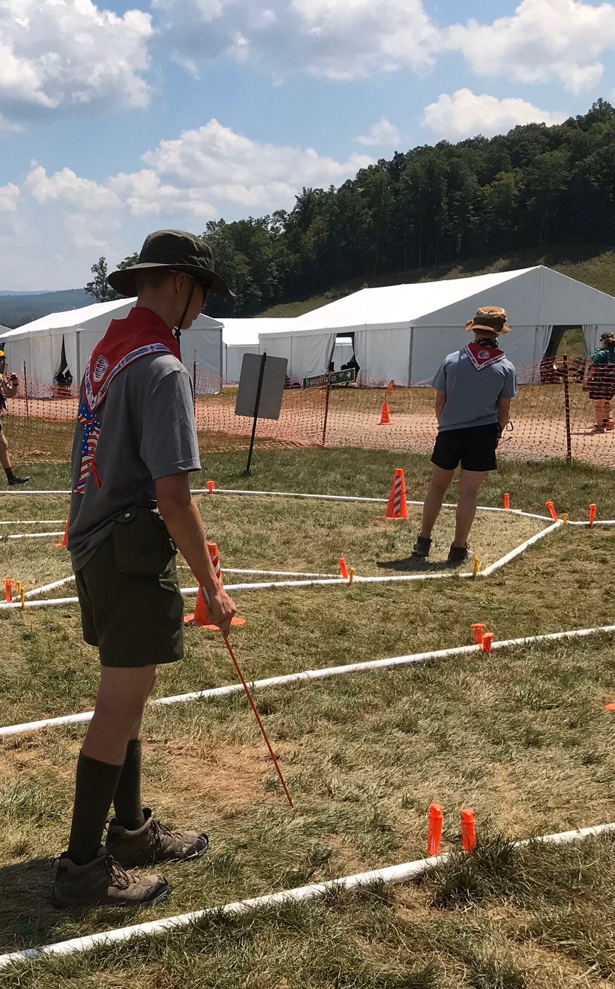 Cane maze at the 2019 World Scout Jamboree