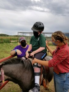 Zia participant on horseback