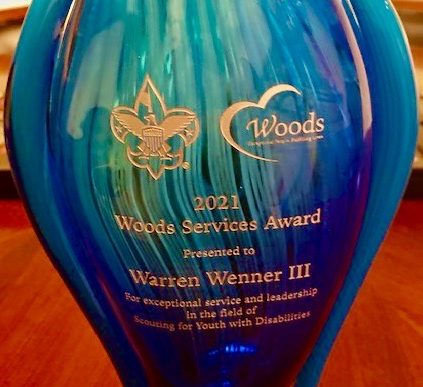 Woods Services Award trophy