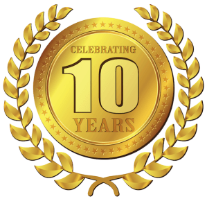 10 year celebration wreath lic from iStock